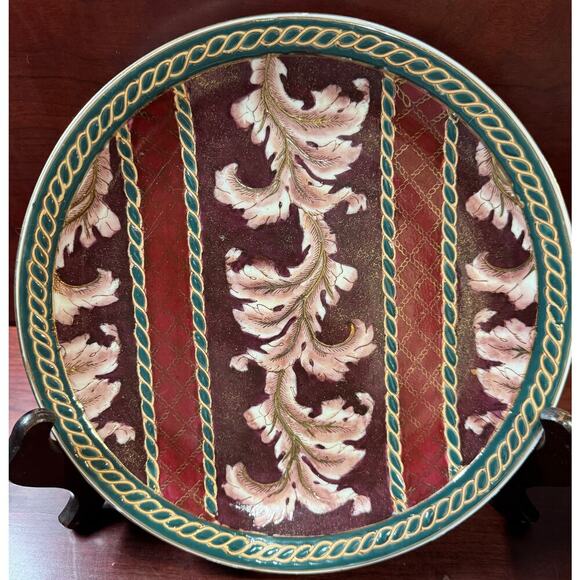 VTG Oriental Moriage Fish Planter & Tray Set Beautiful Intricate Moriage Design - Picture 4 of 12